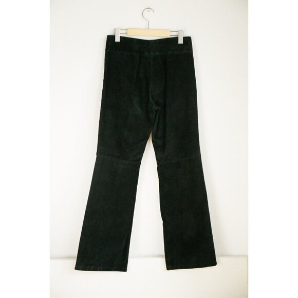 Vintage Scotts Suede Black Suede Straight Leg Pants 8 - Picture 4 of 6